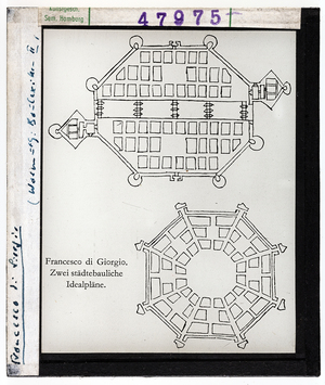 Vorschaubild Francesco di Giorgio Martini: Plan zweier Idealstädte 